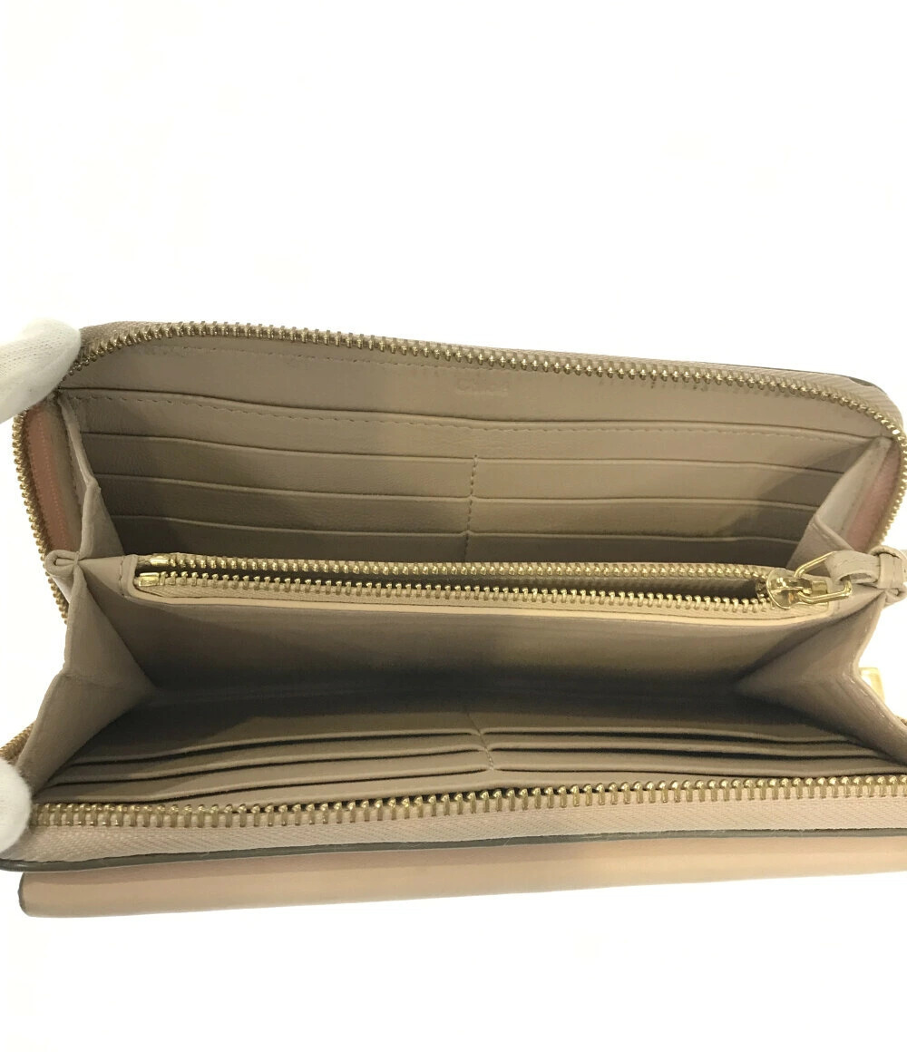 Chloe Long Turnlock Wallet Drew Round Zipper Black